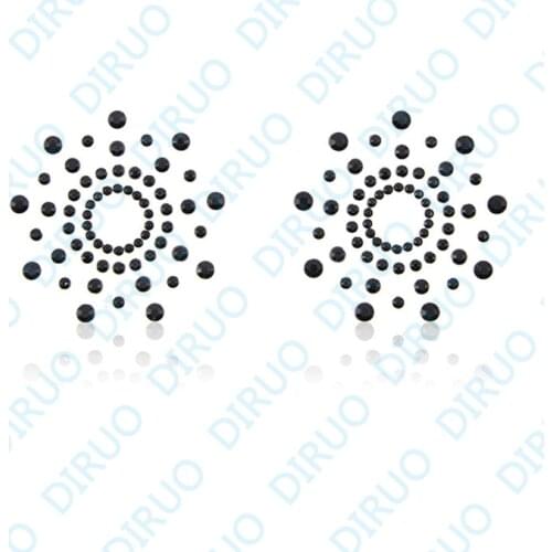 Body jewelry Nipple ring Round silicon Adhesive nipple stickers Covers sexy breast Bra Disposable Milk Paste Anti Emptied