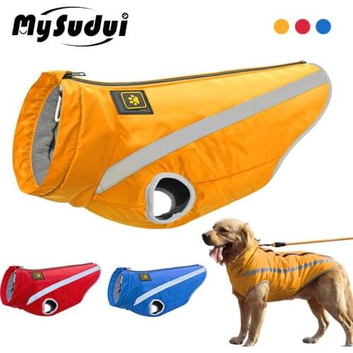 MySudui Medium Big Dog Winter Clothes For Dogs Pets Clothing Reflective Dog Jackets Outdoor Dog Coat Winter Warm French Bulldog