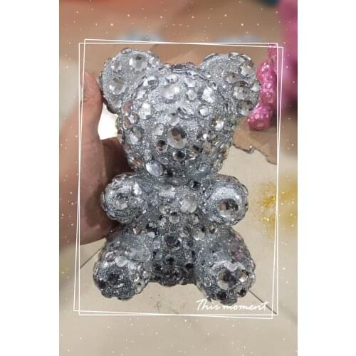 1pcs 22cm Diamond Teddy Bear Lover Gift Birthday Gift Party Decoration Wedding Decoration Home Decoration