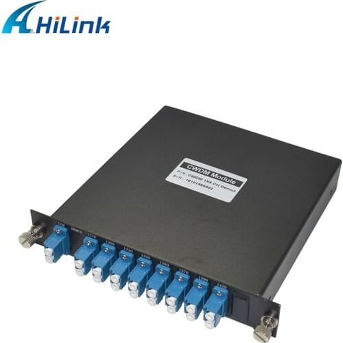 1pc Mux + 1pc Demux) Free Shipping! LGX Box 8Channels 1270-1410nm Single Fiber CWDM Mux/Demux LC/UPC