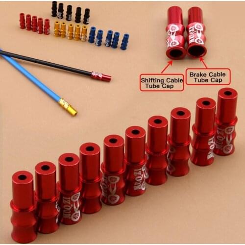 10 Pcs/Pack Mountain Bicycle Brake Shifting Cable Tube Cap Road Bike Mtb Foldable Bicycle Fixed Gear Cycling Accessorie