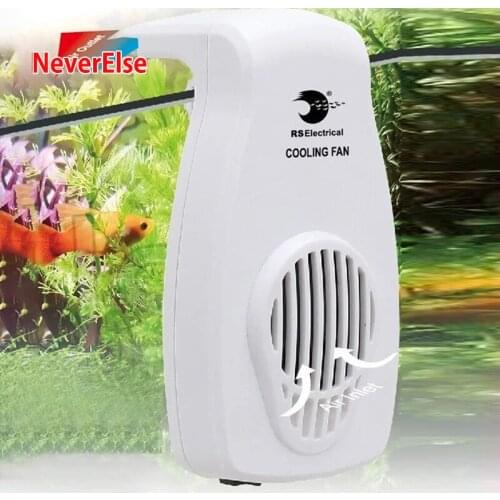 110v~240v Black White cooling fan mini Hang clip on Aquarium Cooling Fan water plant fish reef coral tank temperature reduce