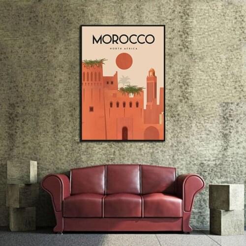 Abstract Three-Dimensional Tall Building Poster Digital Painting European Style Living Room Sofa Background Decorative Art