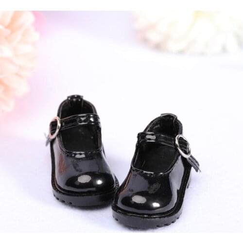 BJD doll SD doll 1 / 6 points princess shoes round head small leather shoes black shoes new