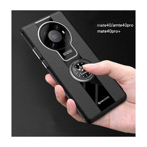 For Huawei Mate 40 Pro Plus Case Luxury PU leather With Stand Ring protective Back Cover Case For Huawei Mate 40 40Pro Mate40