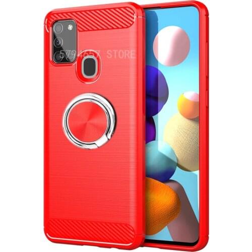 For Samsung A21S Case Finger Ring Holder Case For Samsung Galaxy A71 A50 A20 A20E M30S A10S A70 A50S A30 A30S S20 A31 A51 FE