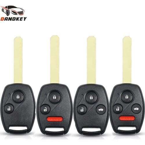 Dandkey 30pcs Remote Key Shell Case Cover For Honda Accord CRV Pilot Civic 2003 2007 2008 2009 2010 2011 2012 With Buttons Pad