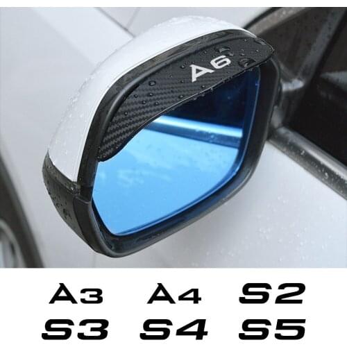 For Audi A3 8P S3 RS3 A4 B7 A6 C7 S1 8X S2 8V S4 B6 S5 B8 B9 8T S6 C5 S7 RS7 S8 SQ5 SQ7 Car Rain Eyebrow Rainproof Accessories