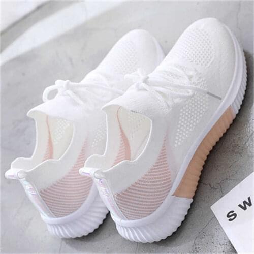 Breathable Soft-soled Casual Sports Shoes, Mesh All-match Hollow Womens Shoes 2021 Summer New Style