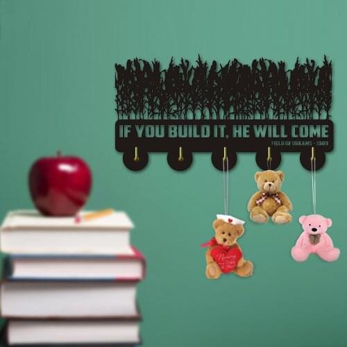 If You Buil It,He Will Come Household Decor Hooks Multi-purpose Bathroom Kitchen Wall Coat Keys Bags Clothes Hook