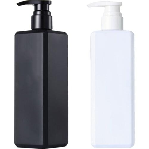1pc Liquid Soap Bottle Shampoo Bottle Lotion Pump Bottle Shower Gel Holder Empty Container 500ml Liquid Soap Dispenser Black
