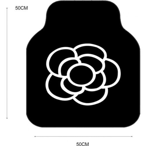 Car Mat Exquisite Workmanship Non-slip Dirt-proof Camellia Rear Car Floor Mat for Driver