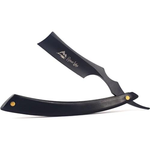 Men Vintage Straight Edge Stainless Steel Hair Shaper Barber Razor Folding Manual Shaving Knife