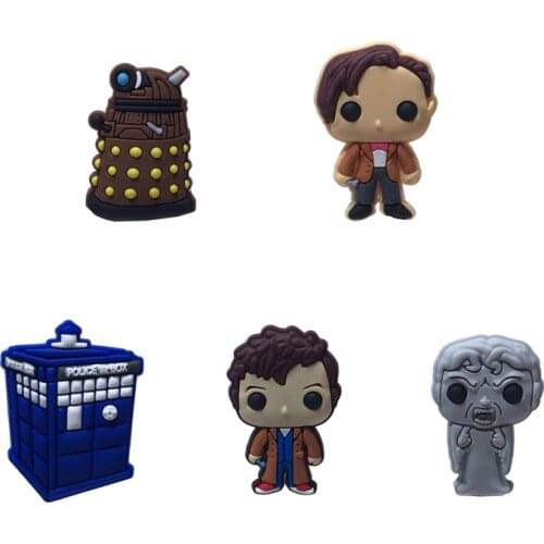 Novelty Single Sale 1pc PVC Shoe Charms Shoe Accessories Shoe Decoration for Croc JIBZ/ Wristbands Kids Party Xmas Hot Sale