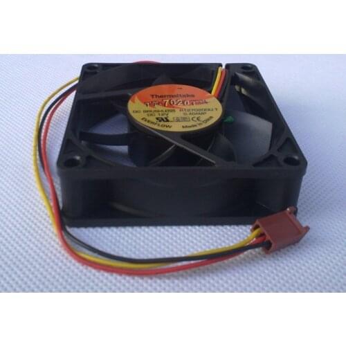NEW FOR EVERFLOW Thermaltake TT R127020DU T 7020 7CM 3PIN Ball bearing 12V 0.40A cooling fan
