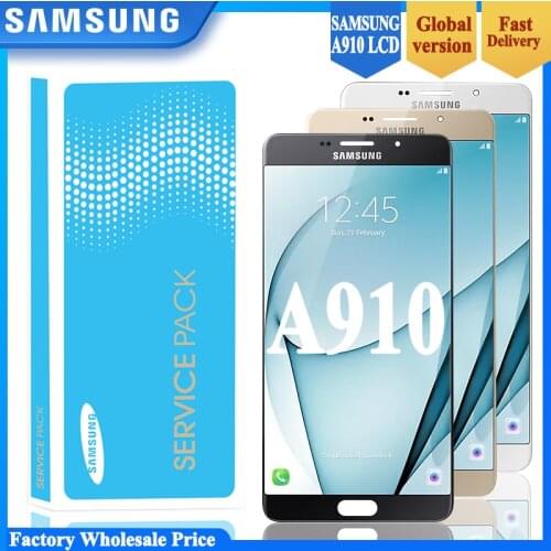 Orignal A910 Lcd For Samsung Galaxy A9 Pro 2016 LCD Display Touch Screen Digitizer Assesmbly Parts For Samsung A910 A9100 Lcd
