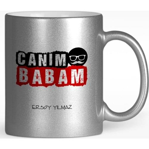 Personalized Dear Dad Design Silver-Gilt Mug Cup-5