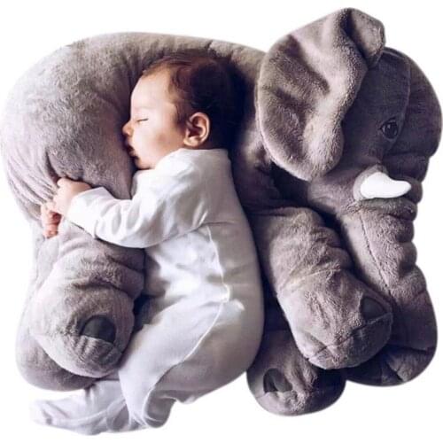 LazyChild 60CM Elephant Plush Pillow Infant Soft For Sleeping Stuffed Animals Toys Baby 's Playmate gifts for Children New