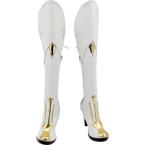 Hot Game Genshin Impact Qin White boots cosplay shoes X