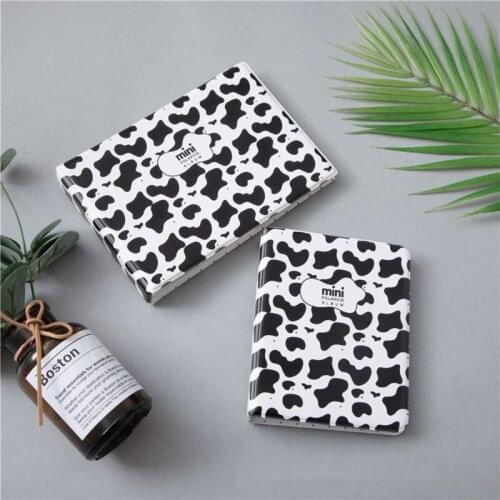 M68E Portable Cow Pattern Cat Paw Photo Album 3"/4" Large Wedding Photo Memory Books Horizontal and Vertical Family Photo Album