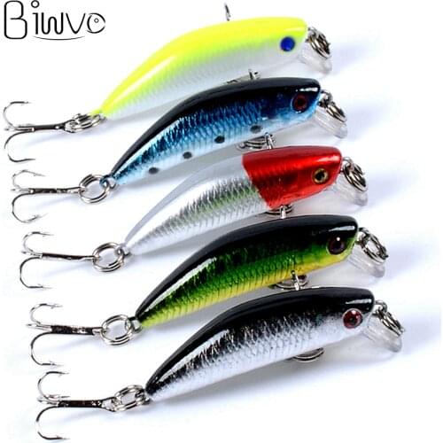 Biwvo Lure Minnow Sea Bait Squid Jigs Shad Spinner bait Small Fishes 2.5cm 7.5cm Wobbler Goods For Fishing Hard Tinsel Jigging