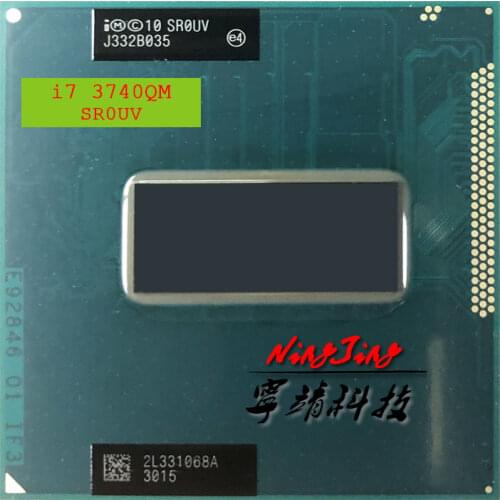 Intel Core i7-3740QM i7 3740QM SR0UV 2.7 GHz Quad-Core Eight-Thread CPU Processor 6M 45W Socket G2 / rPGA988B