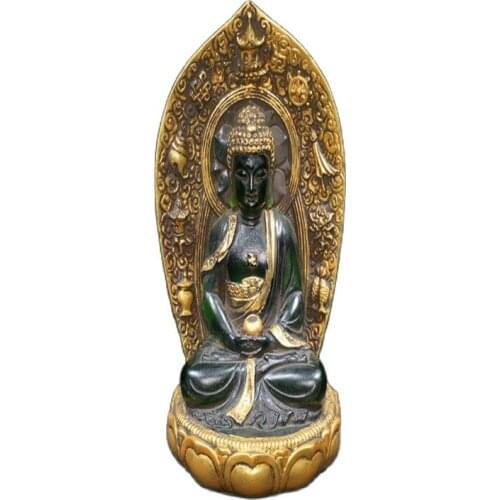 Early collection of antique glass (backlit Buddha) Buddha ornaments family collection No. 3