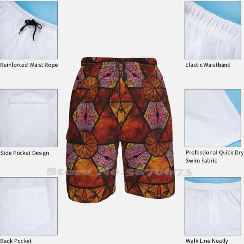 Sacred Geometry - Ignis Running Swimming Fitness Sports Shorts Yoga Mandala India Chakra Sacred Geometry Spiritual Magic Pagan