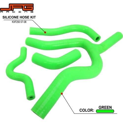 Motorcycle Silicone Radiator Coolant Hose For KAWASAKI KXF250 KX250F KX 250F 2007 2008 Dirt Bike