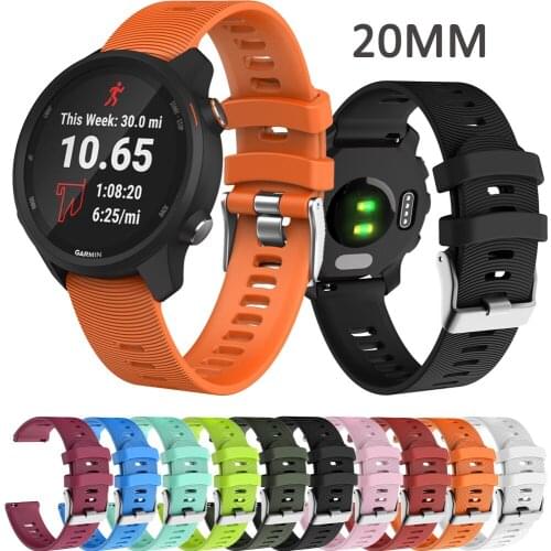 Sport Bracelet For Garmin vivoactive 3 Forerunner 245 /645 Soft Silicone Replacement Sport Wirst Band Watchband Strap smartwatch