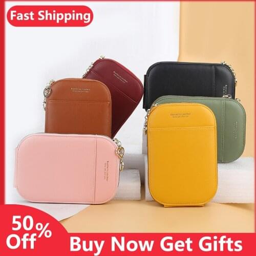 Korean style ladies metal tassel large capacity zipper crossbody bag anti-theft oval leather black shoulder bag for women