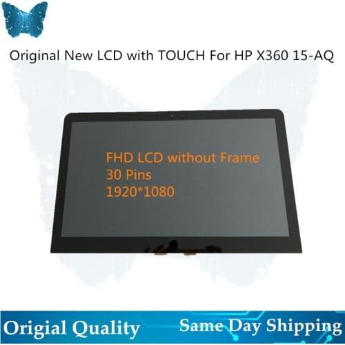 GIAUSA 15.6" FHD LCD LED Touch Screen For HP ENVY x360 15-AQ LCD Assembly digitizer panel 30 pin without frame