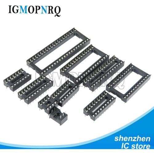 10PCS IC Sockets DIP6 DIP8 DIP14 DIP16 DIP18 DIP20 DIP28 pins Connector DIP Socket 6 8 14 16 18 20 24 28 pin