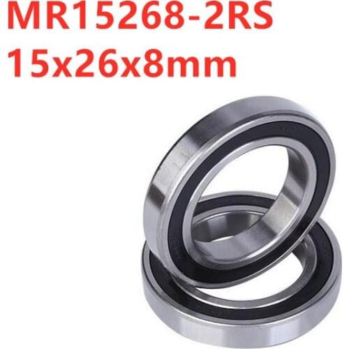 10pcs/50pcs MR15268-2RS 15268 -2RS 15x26x8mm Deep Groove Ball Bearing bicycle bottom bracket bearing 15*26*8 mm bicycle