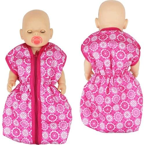 Dolls Accessories Sleeping Bag fit Carrying 43-45cm New Born Baby Nenuco Doll, American-Girl 14-18 inch Doll Outdoors Backpack