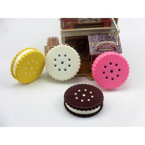4pcs sandwich biscuit Contact Lenses Box & Case/Contact lens bag Sweet Cookies Biscuits Series Colored gift F001