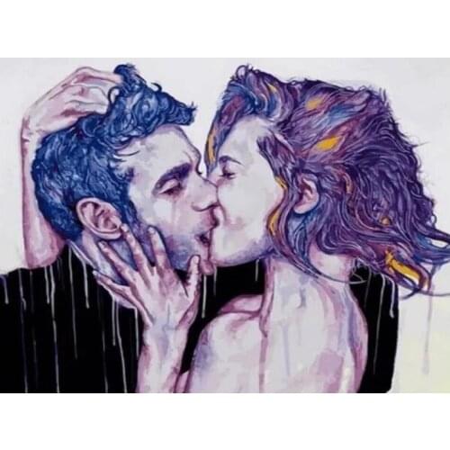 5d diamond embroidery kiss men and woman,full square Round diamond mosaic needlework diy cross stitch diamond painting