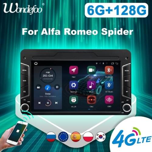 2 din Android 10 Car radio Carplay For Alfa Romeo Spider/159/Brera 159 Sportwagon GPS Navigation autoradio Multimedia bluetooth