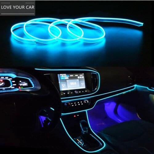 High-brightness automotive LED cold light interior atmosphere light bar clip-on luminous wire atmosphere light with night light