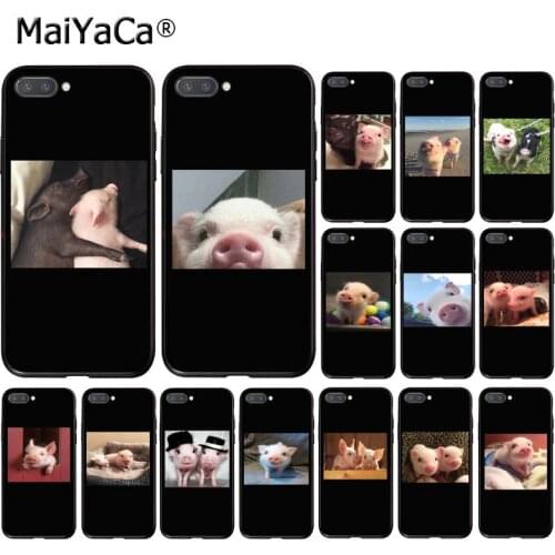 MaiYaCa Cute Little Pink Pet Pig Phone Case for Huawei Honor 8X 9 10 20 Lite 7A 8A 5A 7C 10i 9X Pro Play 7A Pro 10i 7C