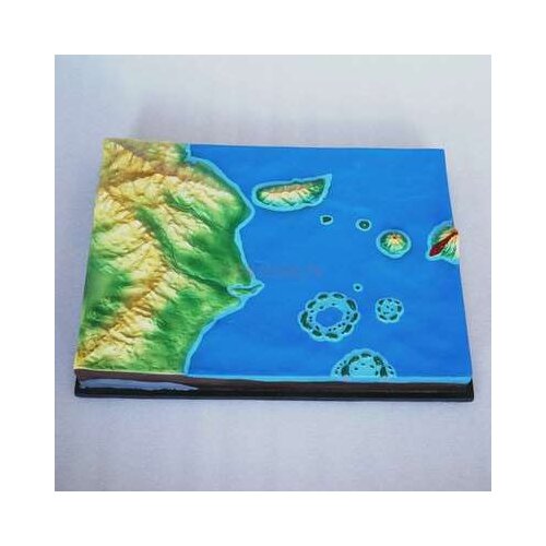 Island genesis demonstration model geography teaching instrument teaching aid geology