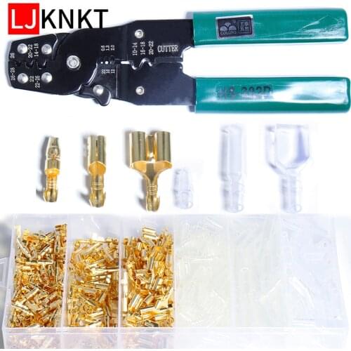 Diameter Bullet Terminals Connector Car Cold Cable Wire Brass Electrical Insulating Crimping plug Multi Portable Hand Tool Plier