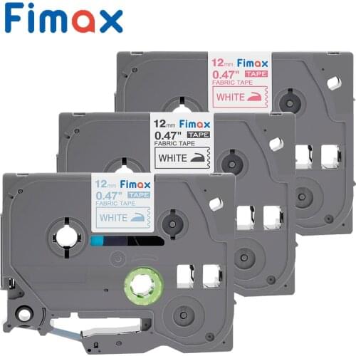 Fimax TZe-FA231 tzefa3 Compatible for Brother P touch Label Printers Fabric Iron on Label Tape For Clothes TZeFA3R TZe-FA231