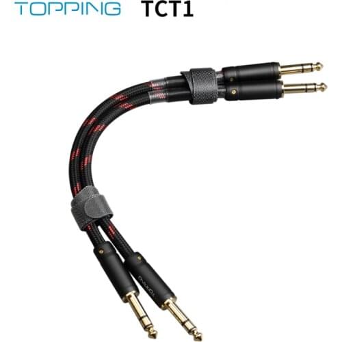 TOPPING TCT1 HIFI Audio Cable Large Three-core 6.35mm Male to Male Balance Cable