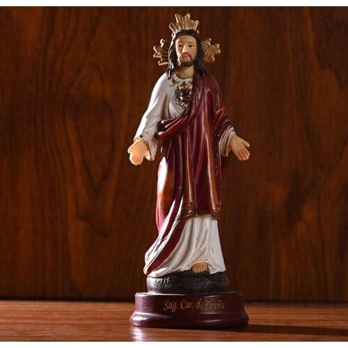 Jesus Advent Decoration Resin Crafts Christian Catholic Relic Home Statue Ornaments
