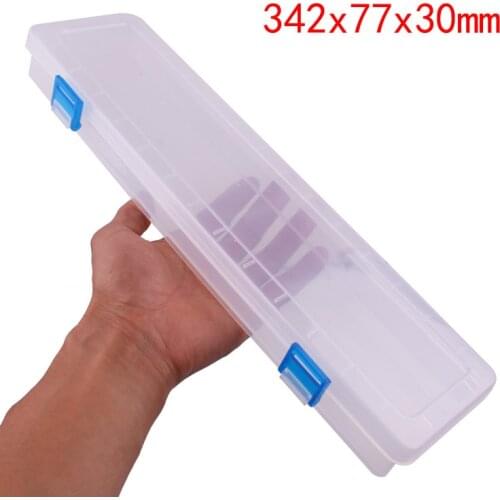 14 Inch Long Strip Transparent Parts Box Element Tool box small Storage Jewellery Components and parts