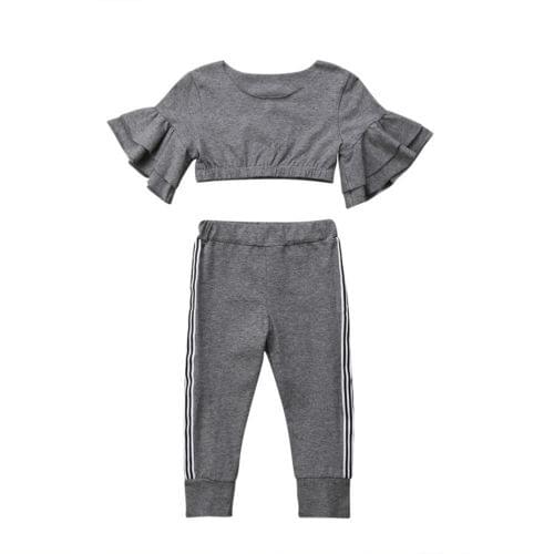 1-6T Toddler Kids Baby Girls Slim Fit Tops Pants Leggings Autumn Outfits Set Children Clothes