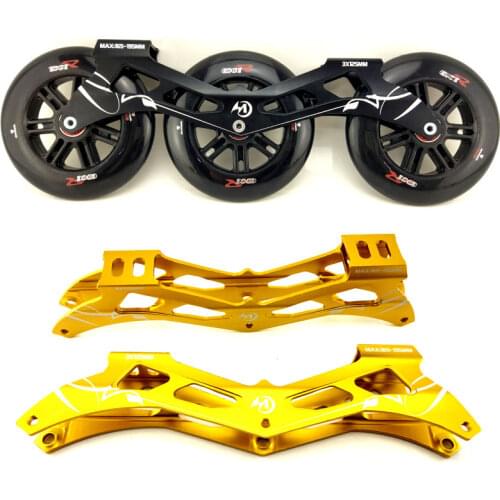 Inline Speed Skates Frame Wheel Bearing Combination for 3X125mm Skating base 125mm 85A Marathon Racing Rodas 165mm 195mm Mount