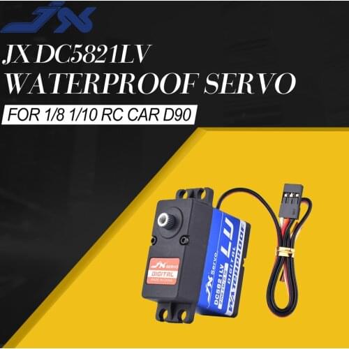 JX DC5821LV Servo 21KG Waterproof Core Full Metal Gear for 1/8 1/10 Scale RC Car Buggy Crawler RC4WD TRX-4 SCX10 D90