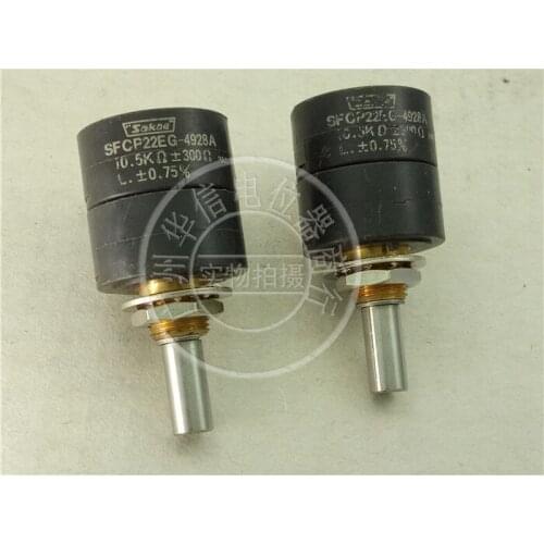 [VK] Stock Japan sakae SFCP22EG-4923A 10.5K 300R double conductive plastic potentiometer switch
